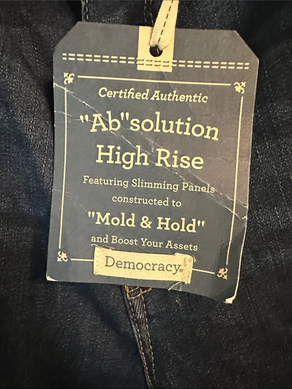 Democracy Dark Blue Wide Leg Jeans - Curve Equality - Picture 4 of 12